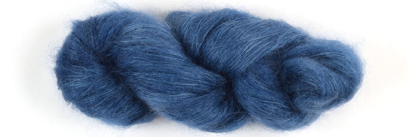 Needle Crafters Feather eyelash yarn, Light Blue, lot of 2 (62 yds ea)